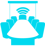 Well-equipped meeting room with modern facilities