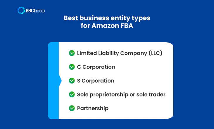 Best business entity types for Amazon FBA