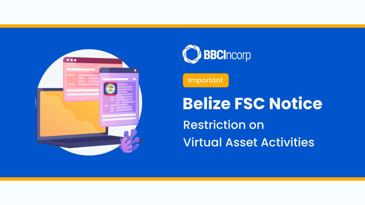 Belize restriction on virtual asset activities notice