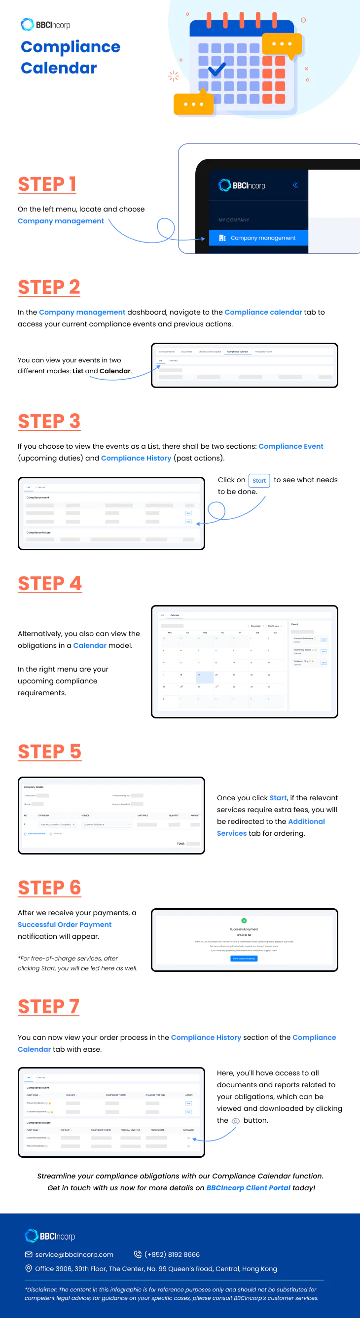 BBCIncorp Compliance Calendar