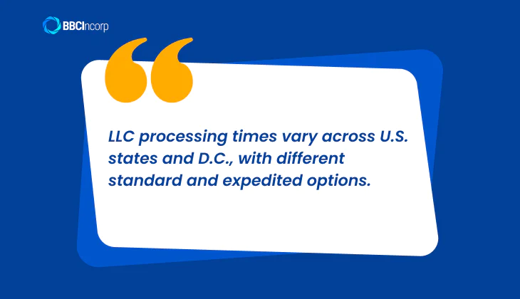 How long does it take to create an LLC?