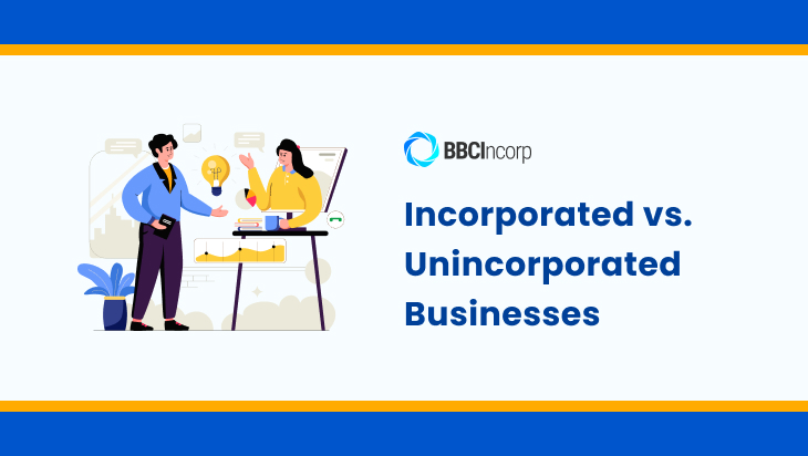 unincorporated vs incorporated business unincorporated vs incorporated business