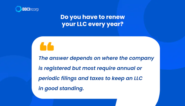 Do I have to renew my llc every year?