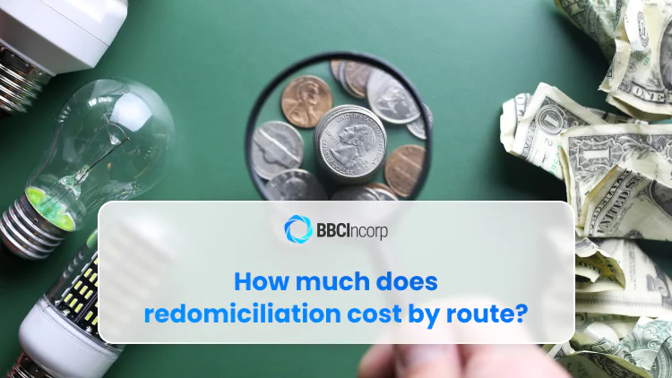 How much does redomiciliation cost by route?