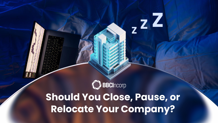 close pause or relocate company