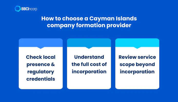 How to choose a Cayman Islands company formation provider