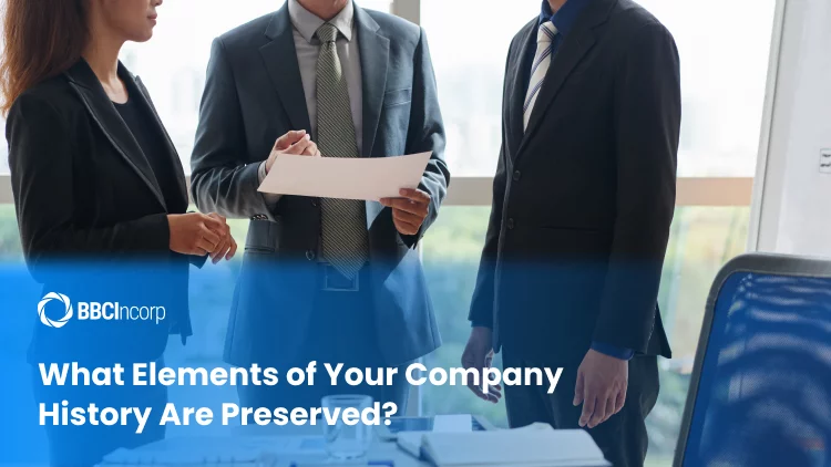 What elements of your company history are preserved?