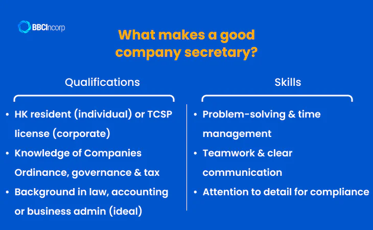 What makes a good company secretary?