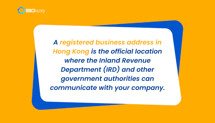 Definition of change of registered office Hong Kong