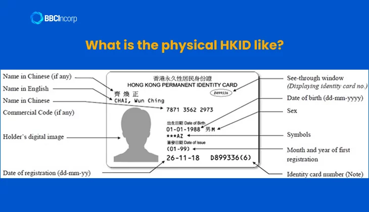 Sample of the latest Hong Kong Identity Card