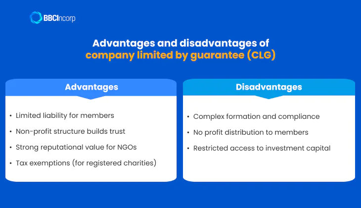 The pros and cons of company limited by guarantee in Hong Kong