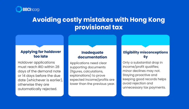 Holdover provisional tax