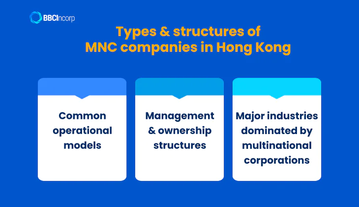Types and structures of MNC companies in Hong Kong
