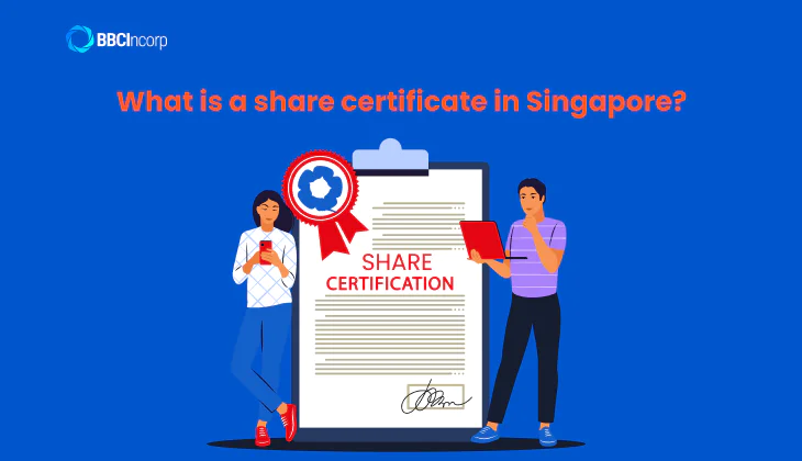 What is a share certificate in Singapore?