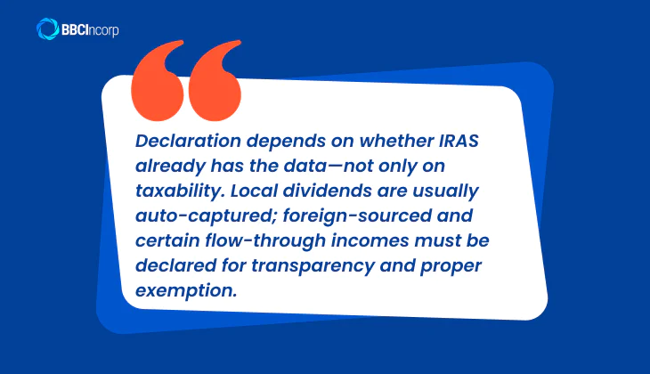 Are dividends taxable in singapore